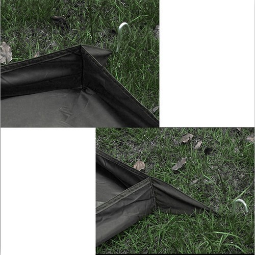 Black camping tent - black,