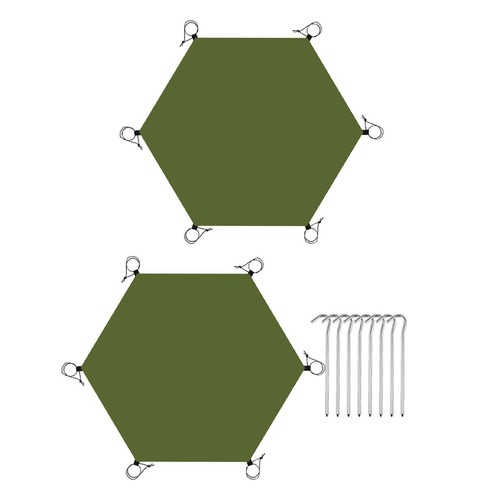 Hexagonal tent footprint - hexagonal,