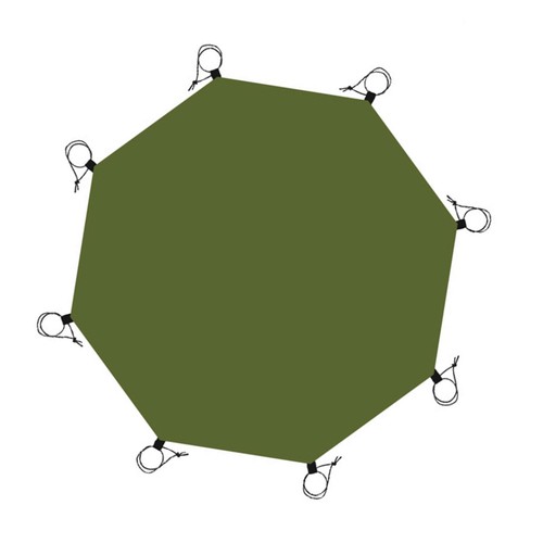 Waterproof octagonal tent - waterproof,